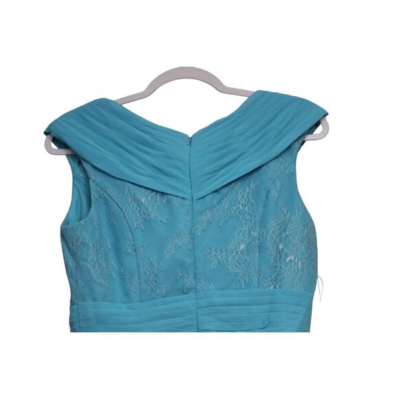 NWT JJ's House Dress Size 8 Blue Lace Chiffon Wedding Guest Bridesmaid Formal - Picture 8 of 11